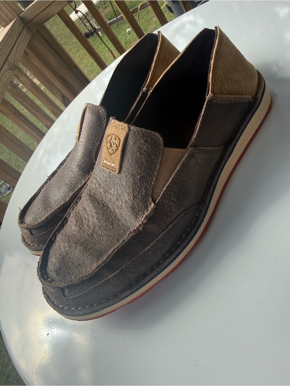 Ariat Cruiser Mens 9 D Slip On Shoes Loafers Casual Leather Cruiser